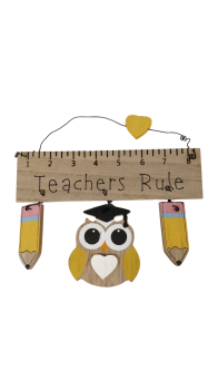 End Of Term Teachers Rule Hanging Plaque